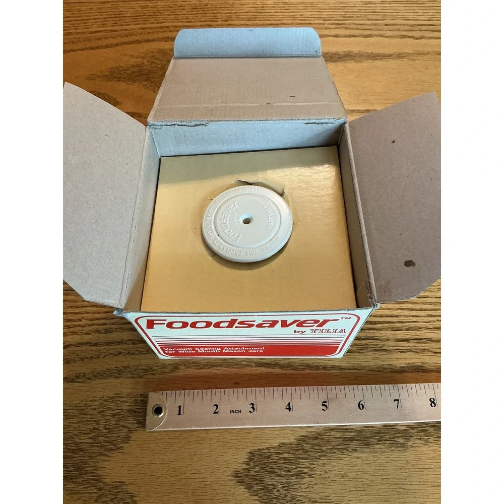 Vintage Foodsaver by Tilia Wide Mouth Mason Jar Vacuum Sealer Attachment Hose